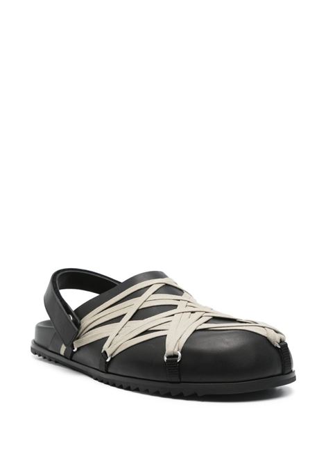 sandali megalaced mule granola uom neri RICK OWENS | RU01E5813 LOOW109